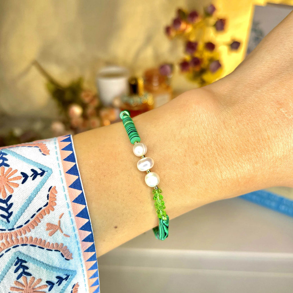 Bracelet Emerald Waves - Zeya Jewelry