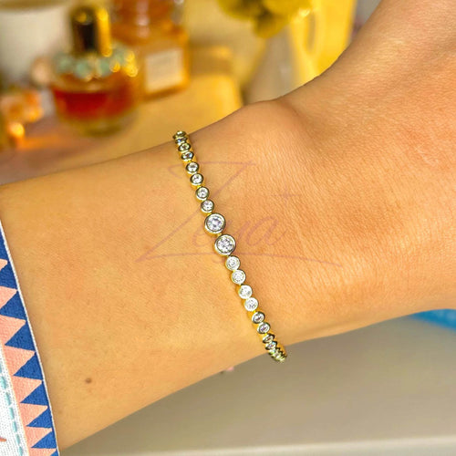 Bracelet Diamond Halo - Zeya Jewelry